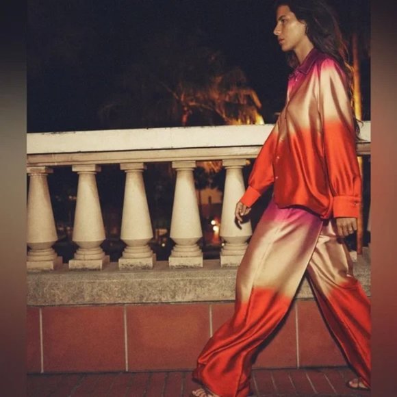 ZARA TIE DYE PRINT SHIRT - Picture 4 of 8